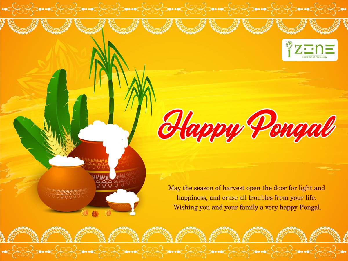 izonegroups's tweet photo. Wish You Happy Pongal..! 
#HAPPYPongaL2022 https://t.co/7tAknOjyfG