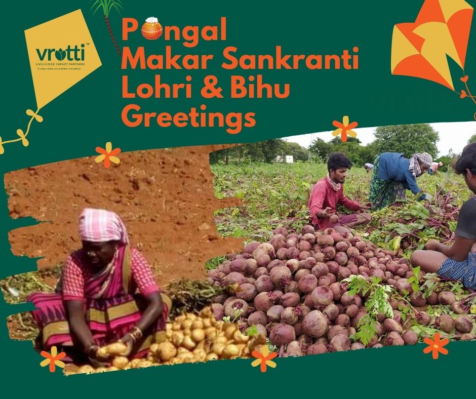 Vrutti_Catalyst's tweet photo. It is the season of harvest; a season of happiness.
Hearty Pongal, Makar Sankranti, Lohri and Bihu greetings to all
#HappyPongal #lohri2022 #Bihu #makarsankranti #farming #farmers #3foldmodel #donors #livestock #philanthropy #nature https://t.co/Oby0O9daLw