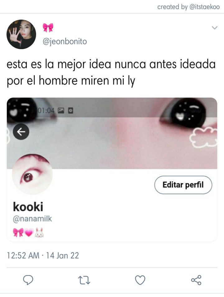 thalfadejk's tweet photo. #taekookau donde 🐰 se hace pasar por un babytalkero para hablarle a su crush https://t.co/O9Rhl23vmA