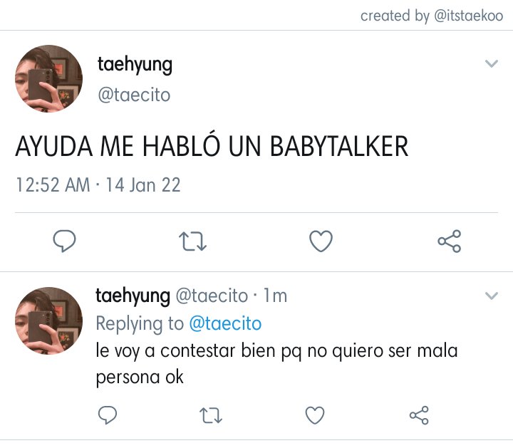 thalfadejk's tweet photo. #taekookau donde 🐰 se hace pasar por un babytalkero para hablarle a su crush https://t.co/O9Rhl23vmA