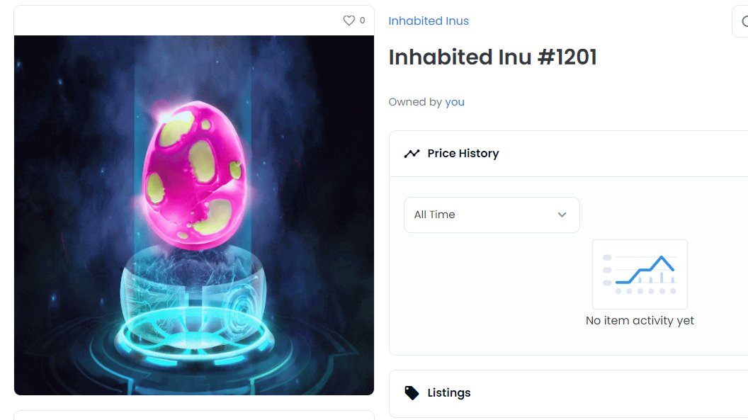 5Dot0Eh's tweet photo. Just minted a @InulandNFT
Managed to squeak in at a good ETH gas moment. #inuland #NFTs #NFTmint #NFTMintAlert https://t.co/9B14qFzZ0O