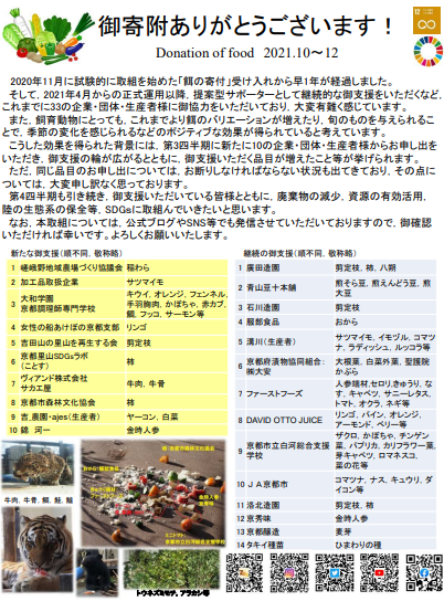 kyotoshidoubut1's tweet photo. 飼育員ブログ「御寄付ありがとうございます【10月~12月】」更新しました。
https://t.co/tVUR9jhRzI
#京都市動物園 #kyotocityzoo #寄付 #規格外 #廃棄量減量 #有効活用 #SDGs #donation #nonstandard #reduce #gooduse #supporter https://t.co/GtkVK0686x