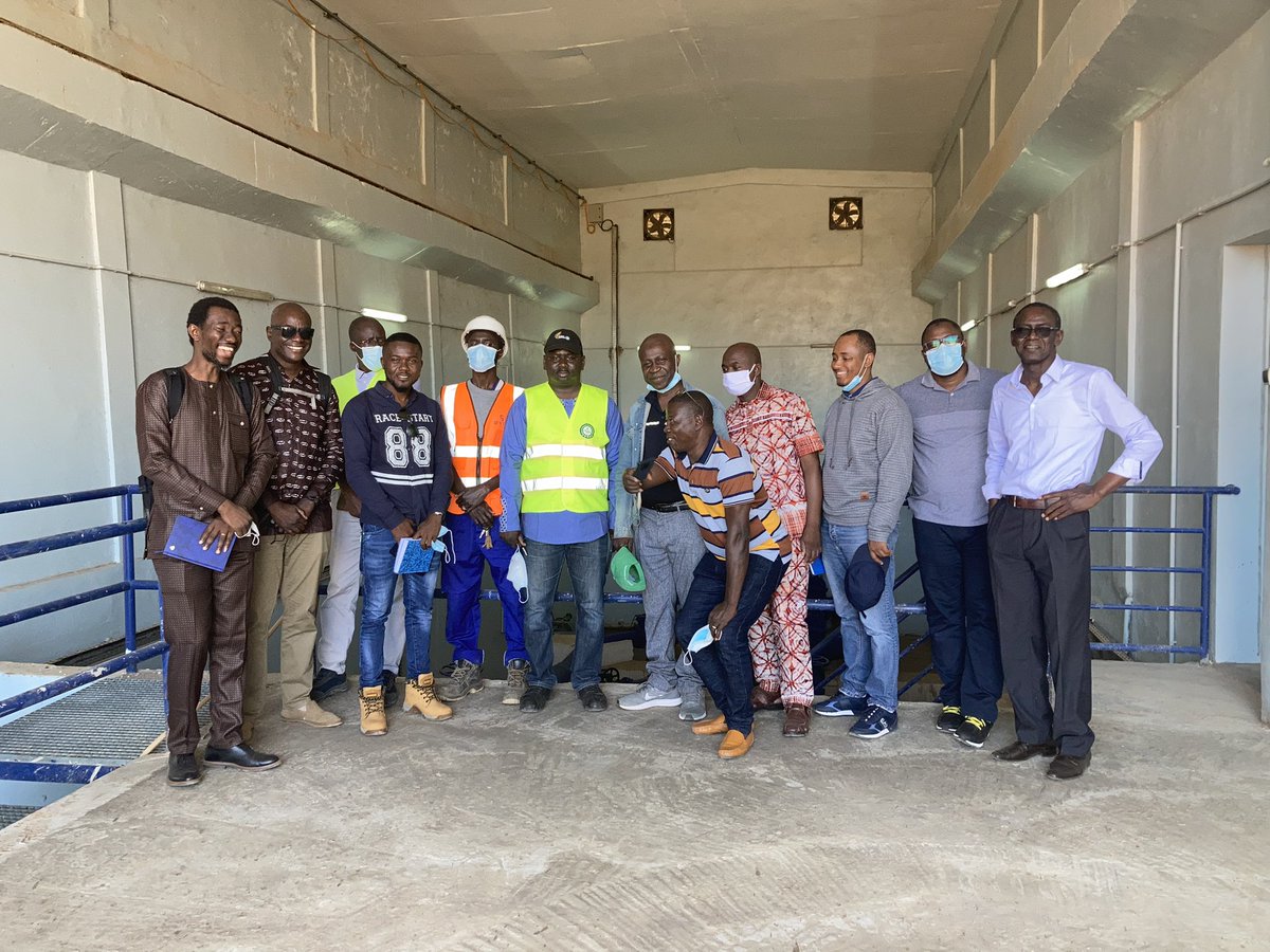 DupeMo's tweet photo. InRUE HEP SSA The Study Tour to UCAD,Dakar continued with visits to industrial borehole fields that supply 50% of the city’s water, and to one of the waste water treatment works.  @RAEngNews @UNOPS_SL @Mletkay https://t.co/Aurl64JfbA