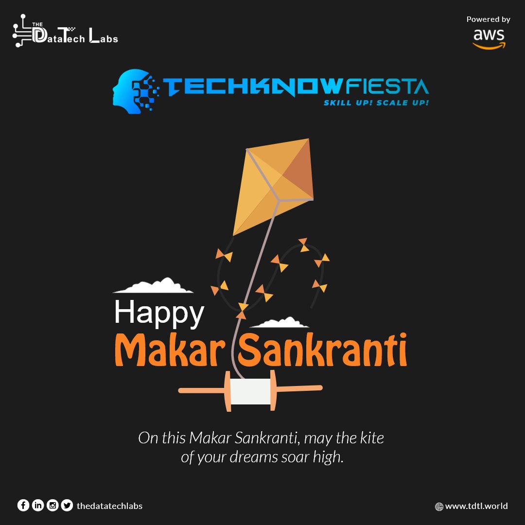techknowfiesta's tweet image. This Makar Sankranti, the first festival of the year, let us welcome the new beginnings with gratitude ,cheerfulness and add freshness to our lives.
#techknowfiesta #newbeginnings2022 #makarsankranti #sankranthi2022 #wishes #kitefestival