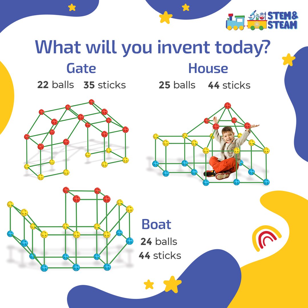 StemSteam's tweet photo. What will you invent today? ⛩️ 🏠  or 🚣‍♀️?

Have fun building and don't forget to tag your designs #STEMandSTEAMforts

#familyfun #stem #kidsactivities #learningthroughplay #earlylearning #learningisfun #playbasedlearning #stemeducation #stemandsteam #stemsteam https://t.co/8W4jAPz1vM