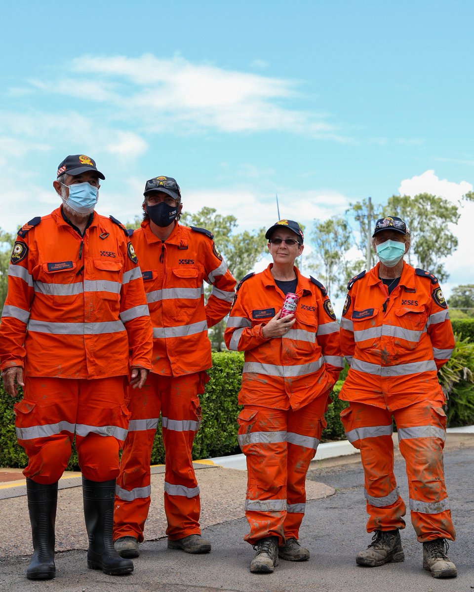 AlboMP's tweet photo. I met the fine Australians of the @qldrfs, @QldFES and QLD SES in Maryborough today. They’ve worked nonstop to save lives &amp; property since their town flooded. 

These are people who go beyond what is imaginable to just help their fellow human beings. https://t.co/PjexKaJ7bH
