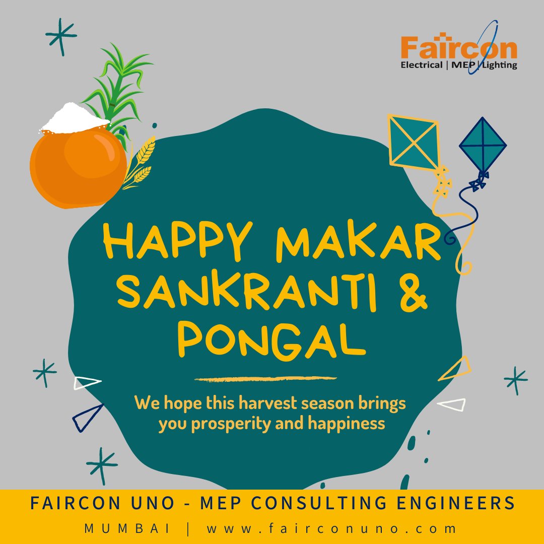 FairconUno's tweet photo. Wishing Happy Makar Sankranti and Pongal!!!

#Faircon #FairconMEP #FairconUno #MEPEngineering #ElectricalEngineering #lighting #lightingdesign #lights #ledlights #ledlighting #seasonsgreetings #makarsankranti #pongal https://t.co/tgO0fe6Yhv
