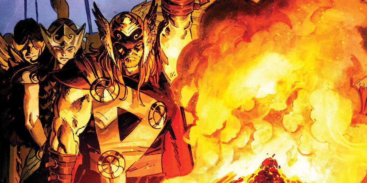Marvel teases a Viking funeral in Thor's landmark 750th issue this April.

https://t.co/kIgVGoBhdp https://t.co/uJQ55Tbqxb