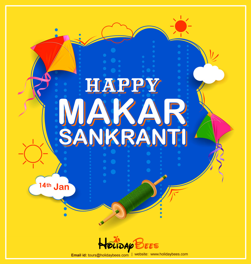 HolidayBees's tweet photo. This Makar Sankranti, let's pray to be with each other through thick and thin, bounded by love and togetherness. https://t.co/7RHb8pJGFv