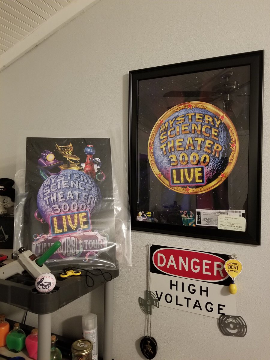 NobeeCares's tweet image. Just got back from the #MST3KLive show in OKC! They killed it as usual. Need to frame my poster and put it next to my other one. Gonna fill my office with MST3K posters for every show that comes my way! Stay safe #MST3KLive crew! See y'all next time around!