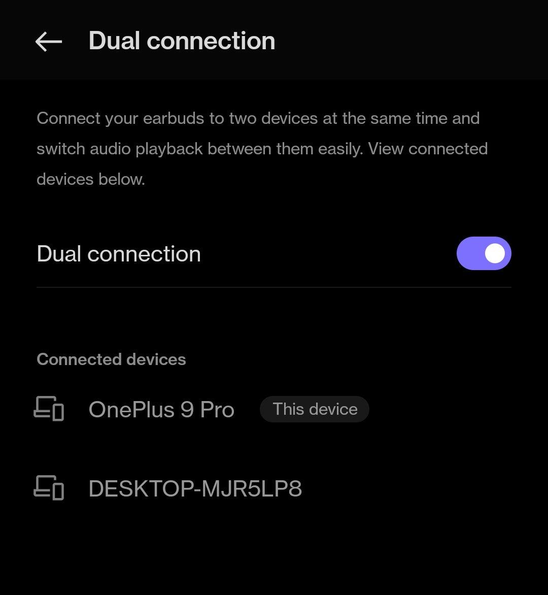 venky_6one's tweet photo. And one of the most requested (and missing) feature on the OnePlus Buds Pro is now available... Now it's easy to switch between your devices for Audio π΅π±π» #dualconnection https://t.co/LvJtElYDYz