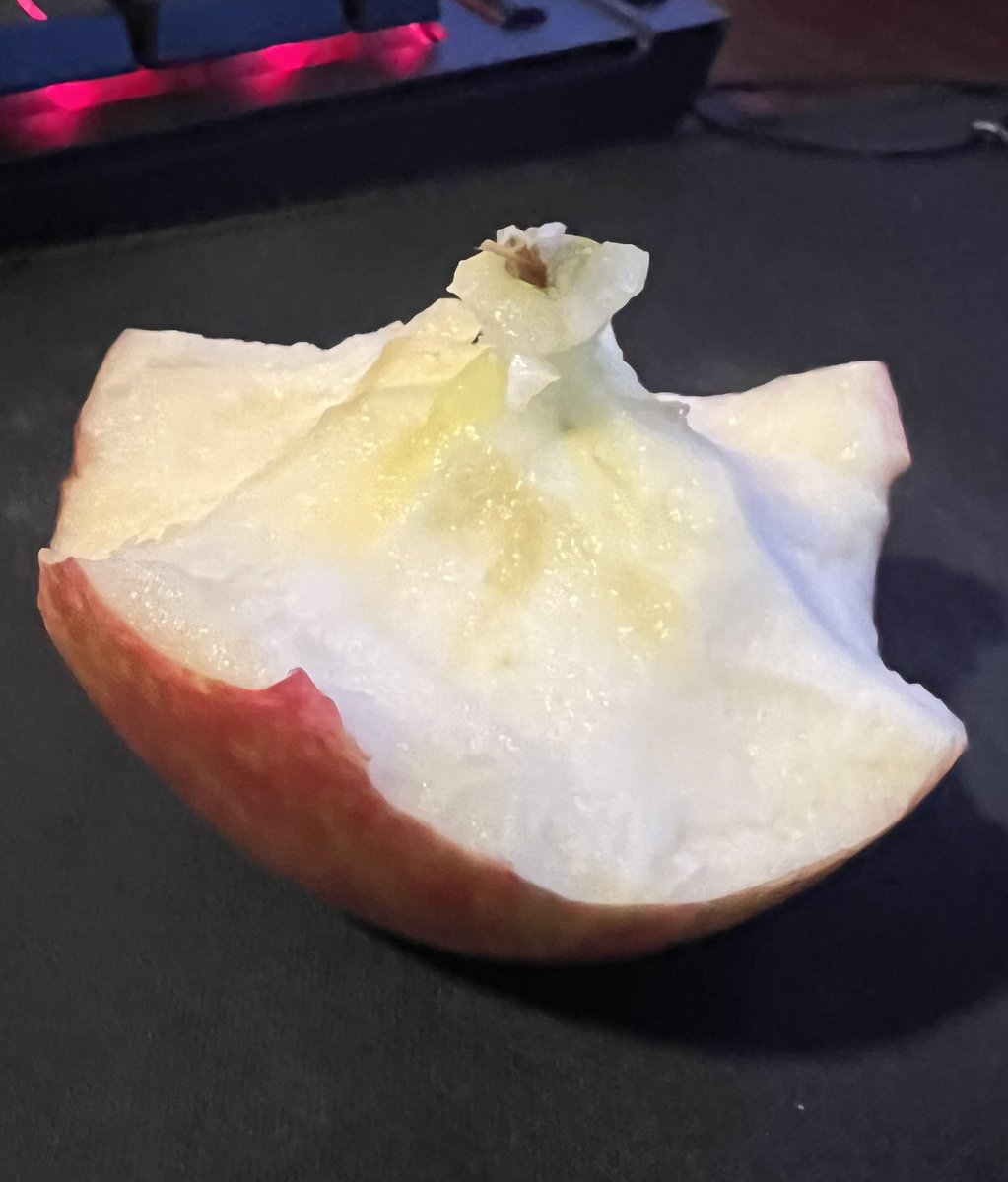FrostPawsVT's tweet photo. Best way to eat an apple top down so you can put it down easily 👌

People who eat from the side are savages! https://t.co/Jyt0sgF28d