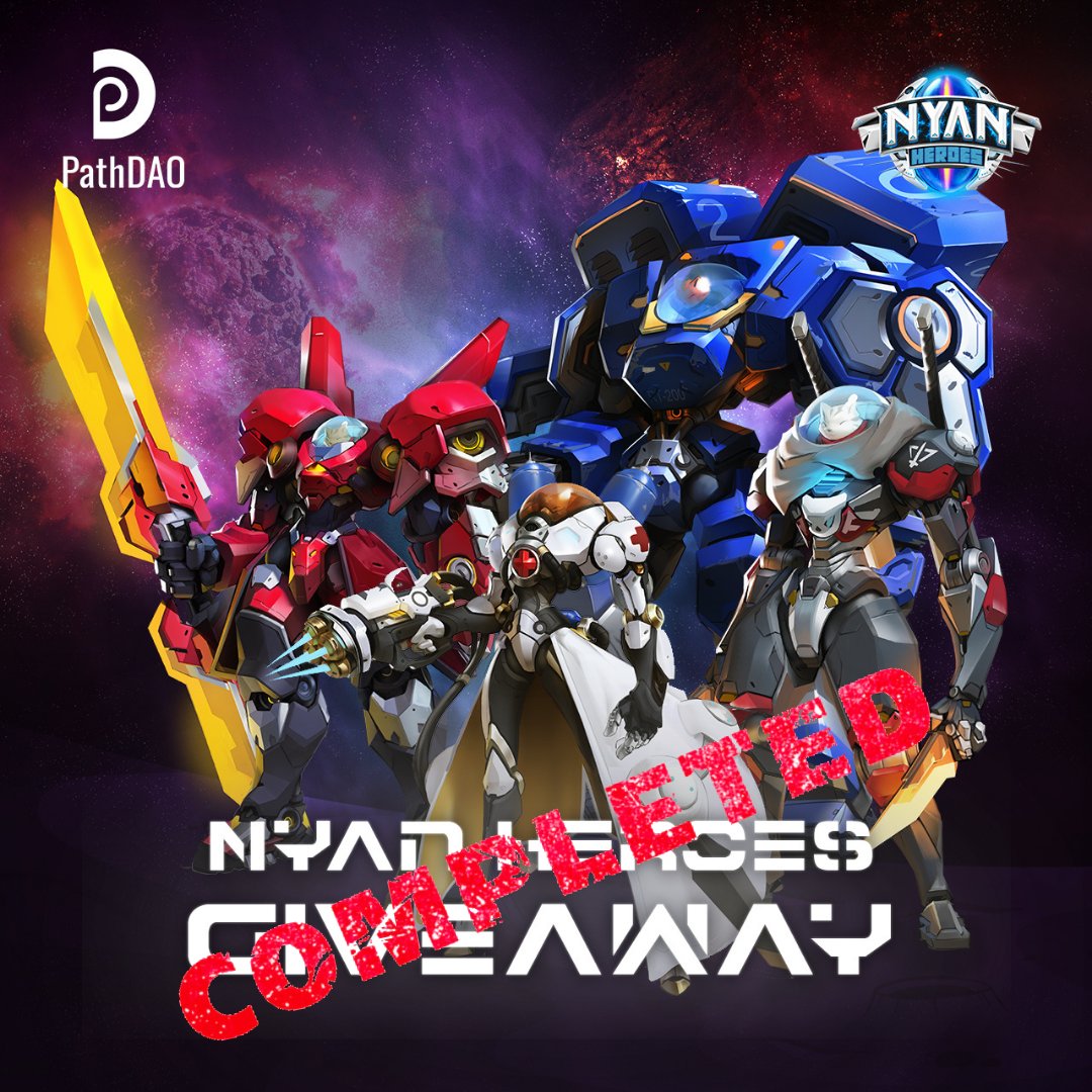 virtuals_io's tweet photo. 🏁 Congratulations! @elixer is the winner of the PathDAO @nyanheroes giveaway! Thank you to everyone who participated and stay tuned for more!!

#PathDAO #NyanHeroes https://t.co/OCgmEUCZsg