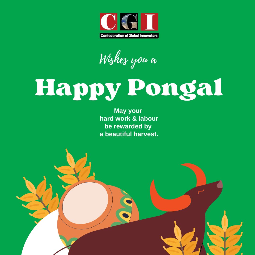 TheCGIorg's tweet photo. Happy and prosperous Pongal 
#Pongal2022 #pongalwishes #PongalFestival https://t.co/0yl0TFI3kr