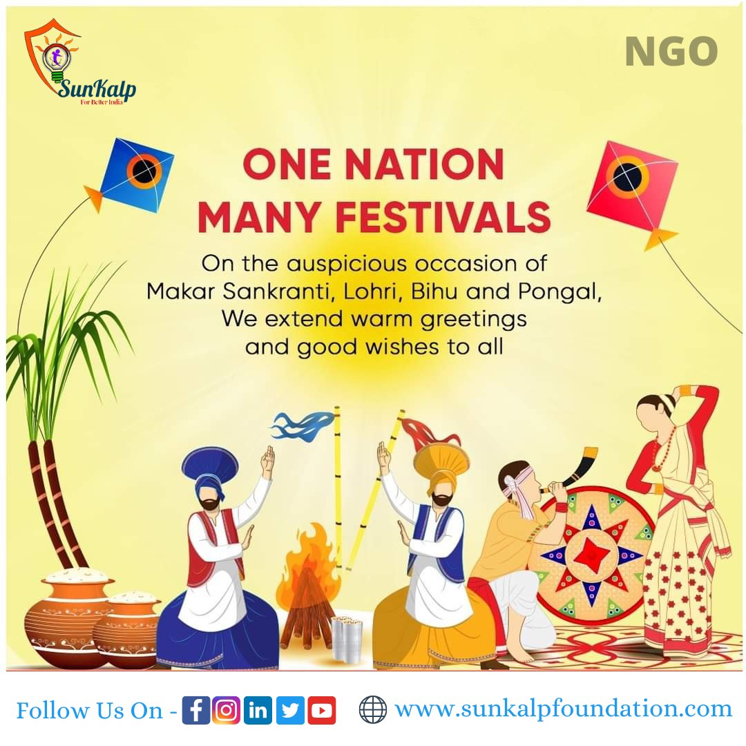 SunkalpF's tweet photo. May this Makar Sankranti fill your life with joy, happiness, and love. Wishing you and your family a very Happy Makar Sankranti. On this occasion of Makar Sankranti, may God bless you with good health and wealth. #HappyMakarSankranti https://t.co/wQOLEOHZ8c