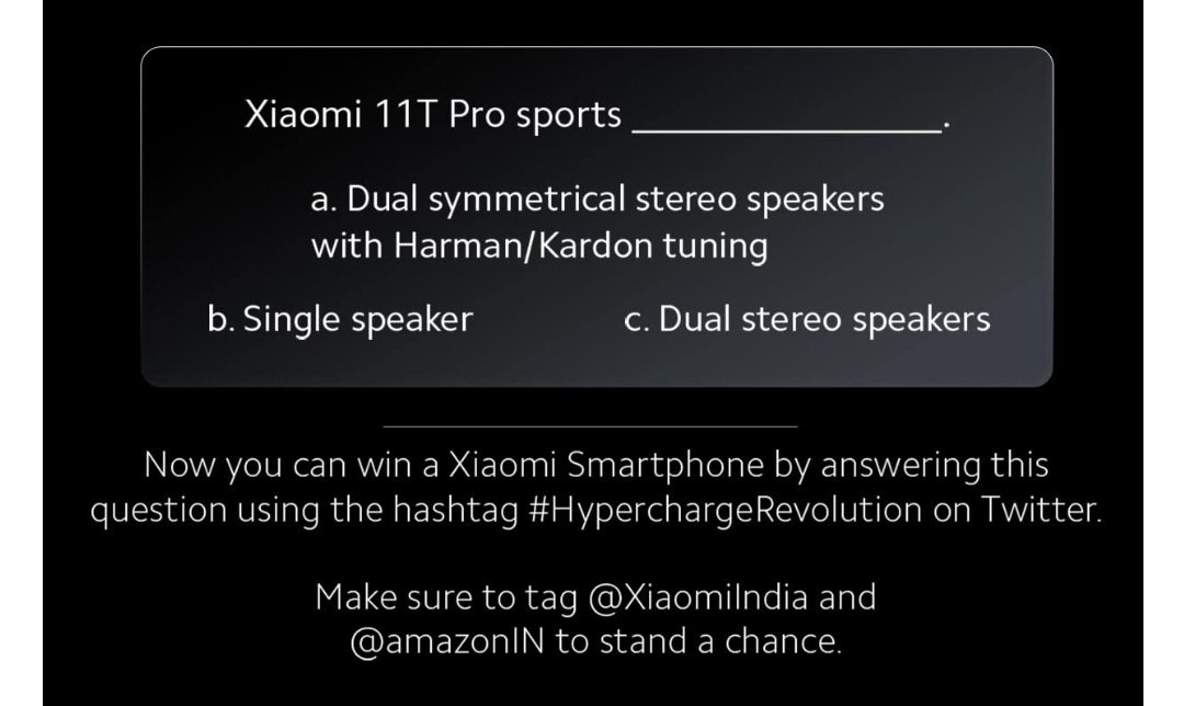 rathinavel10's tweet image. #Xiaomi11TPro sports A. Dual symmetrical stereo speakers with Harman/Kardon tuning

#HyperchargeRevolution 
#Hyperphone
#Xiaomi11TPro 
#Xiaomi 

@amazonIN @XiaomiIndia