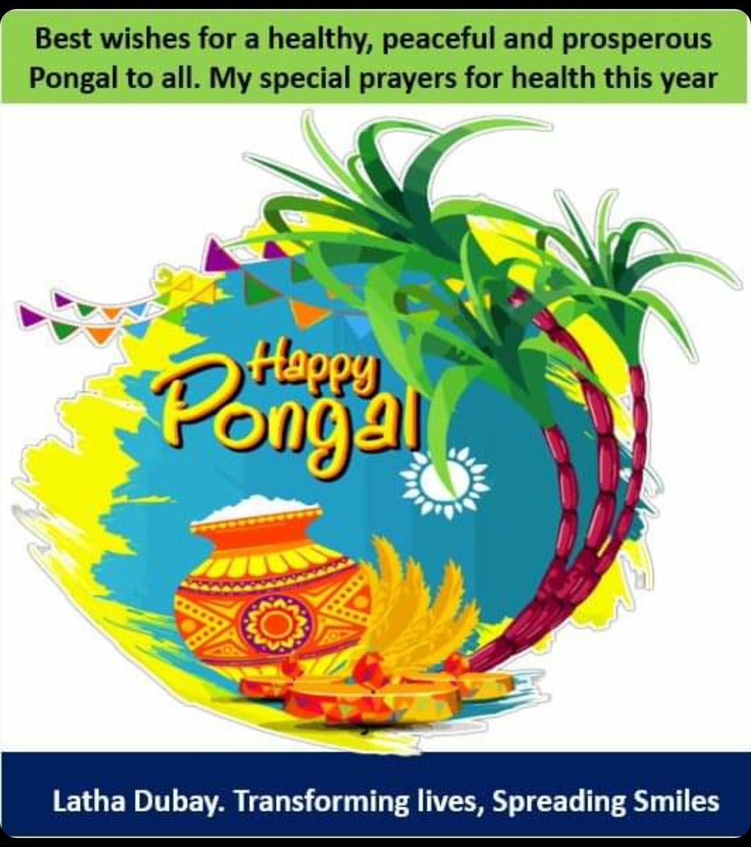 dubay28's tweet photo. “I wish that this Pongal fills your life with love, happiness, prosperity, health and peace. Here’s wishing you and your families a very Happy Pongal.”
#HappyPongal 
#HappyLohri 
#makarsankranti2022 
#festival 
#Celebration 
#happiness 
#transforminglives
#spreadingsmiles https://t.co/dVBXeX6xLV