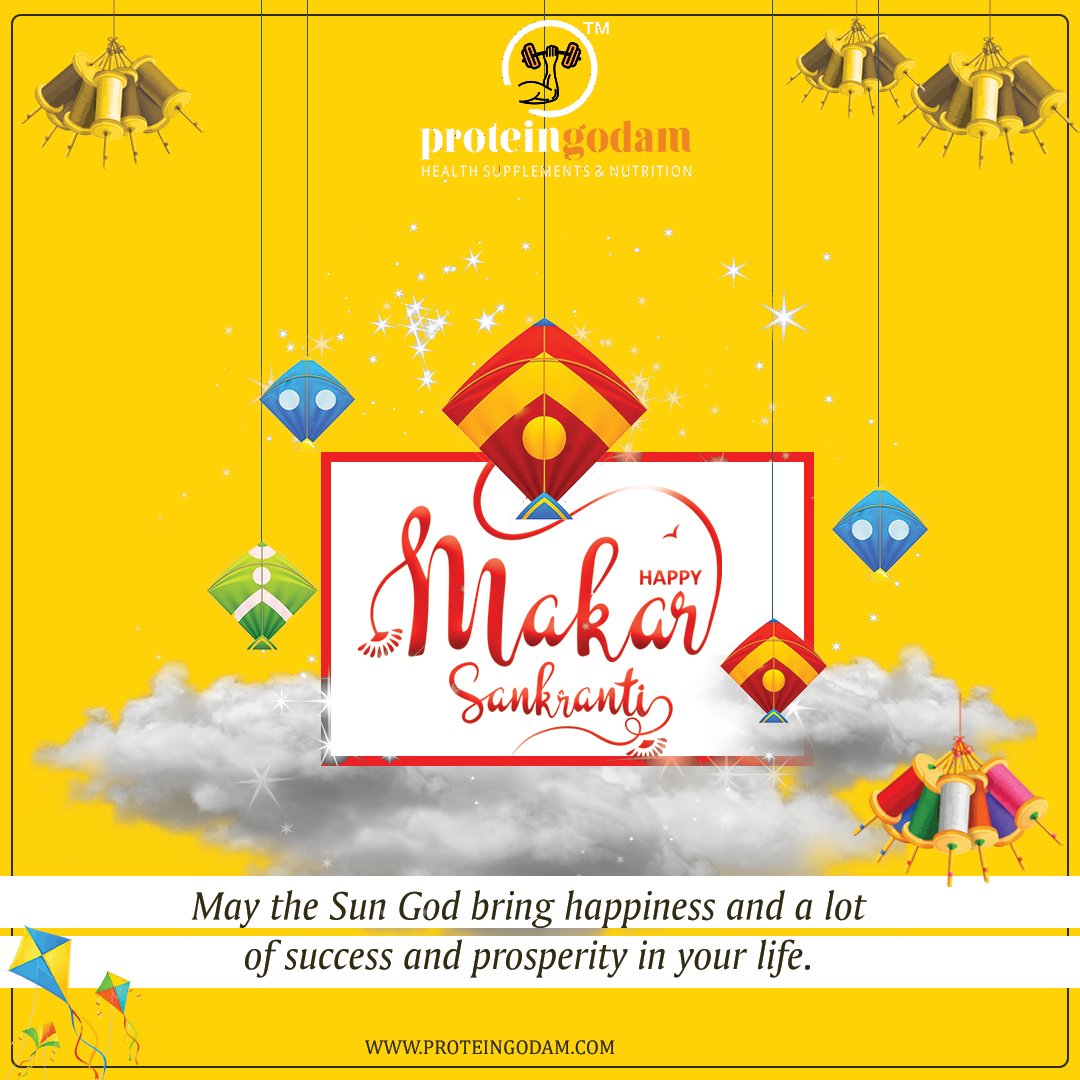GodamProtein's tweet photo. Happy Makar Sankranti To All Of You ✨
May This Festival Help You Reap A Lot Of Success And Happiness In Your Life.🙌✨
.
Follow @GodamProtein
.
.
.
.
.
#proteingodam #makarsankranti #sankranti #makarsankrantispecial #makarsankranti2022 https://t.co/FqDrzZSXhq