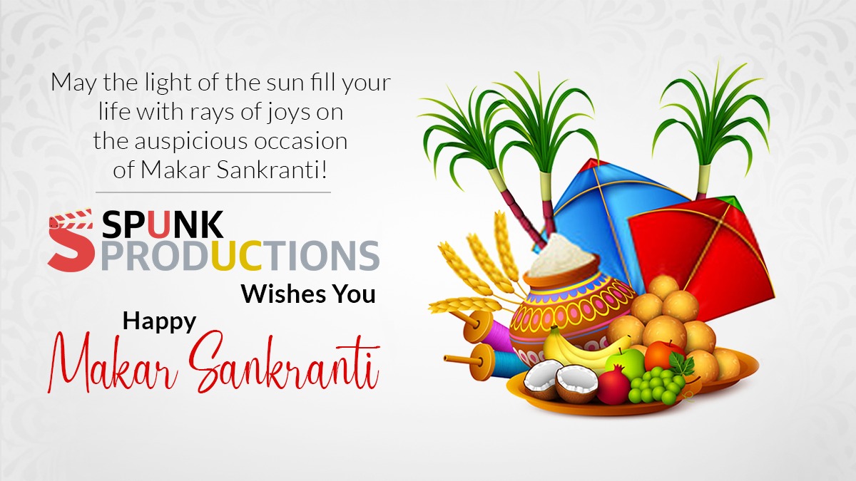 SpunkProductio1's tweet photo. Spunk Productions wishes you Happy #MakarSankranti

#spunkproductions  #makarsankranti #makarsankranti2022 https://t.co/vUSLybaYXf