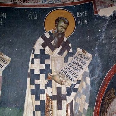 Mimica505's tweet photo. Sveti Vasilije Veliki, freska 12. vek - manastir Studenica 🌿🕊 #StudenicaMonastery #fresco #Serbia #Europe 🌍🌤 https://t.co/WEQOM7WuoC