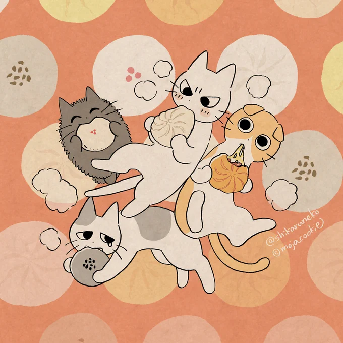 ほかほか中華まん。
(スマホの壁紙にどうぞ!) 