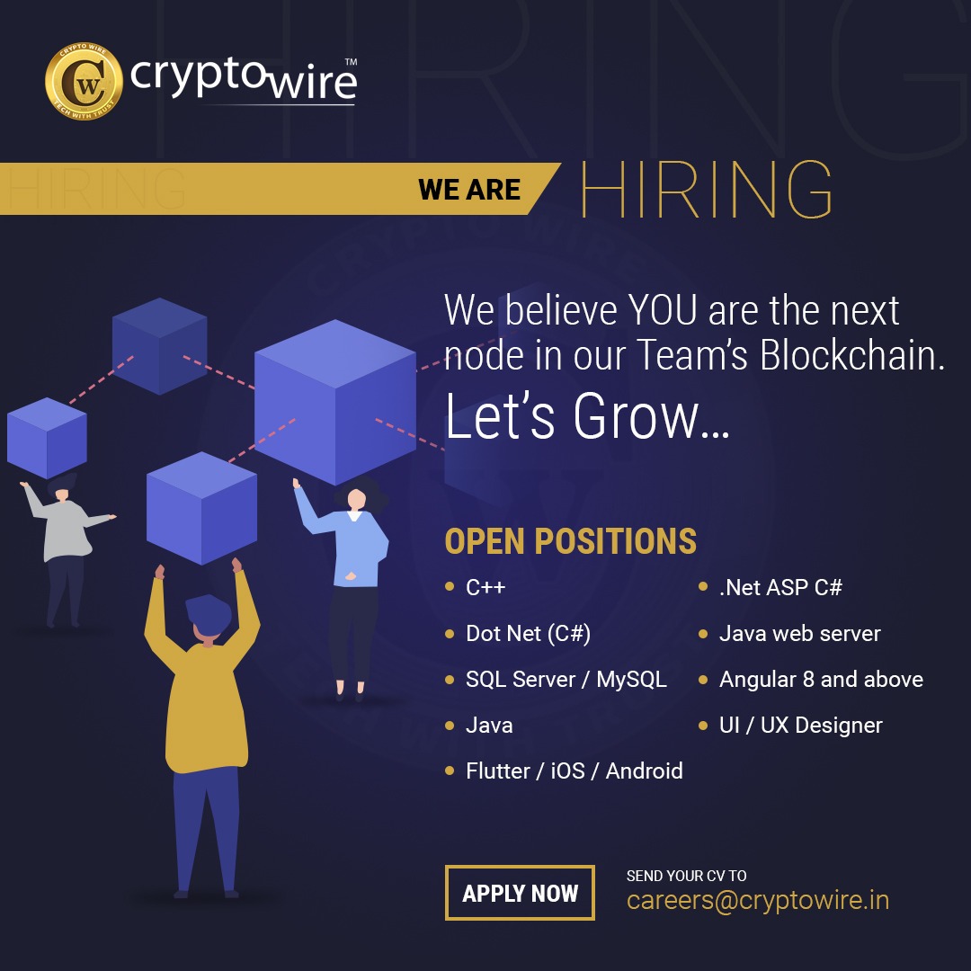Pravsw's tweet photo. If you are a techie who wants to make his/her career in futuristic technologies, this is an open invitation to be become part of us.  We are the poineer of IP driven technologies in India and had a proven track record of creating various IP driven ventures.
@realcryptowire https://t.co/ETDlz4AQOs