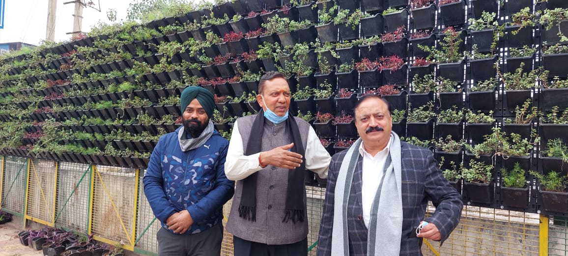 rajeshrishi_'s tweet photo. जनकपुरी विधानसभा के C1 चौक चाणक्या प्लेस पार्ट 1, के 40 फ़ीट रोड पुल को सुंदर बनाने के लिए वर्टीकल गार्डन लगाया गया। @ArvindKejriwal  सरकार का चाणक्या प्लेस वासियो को नए साल का तोहफा। https://t.co/bqbjQ7P0f8