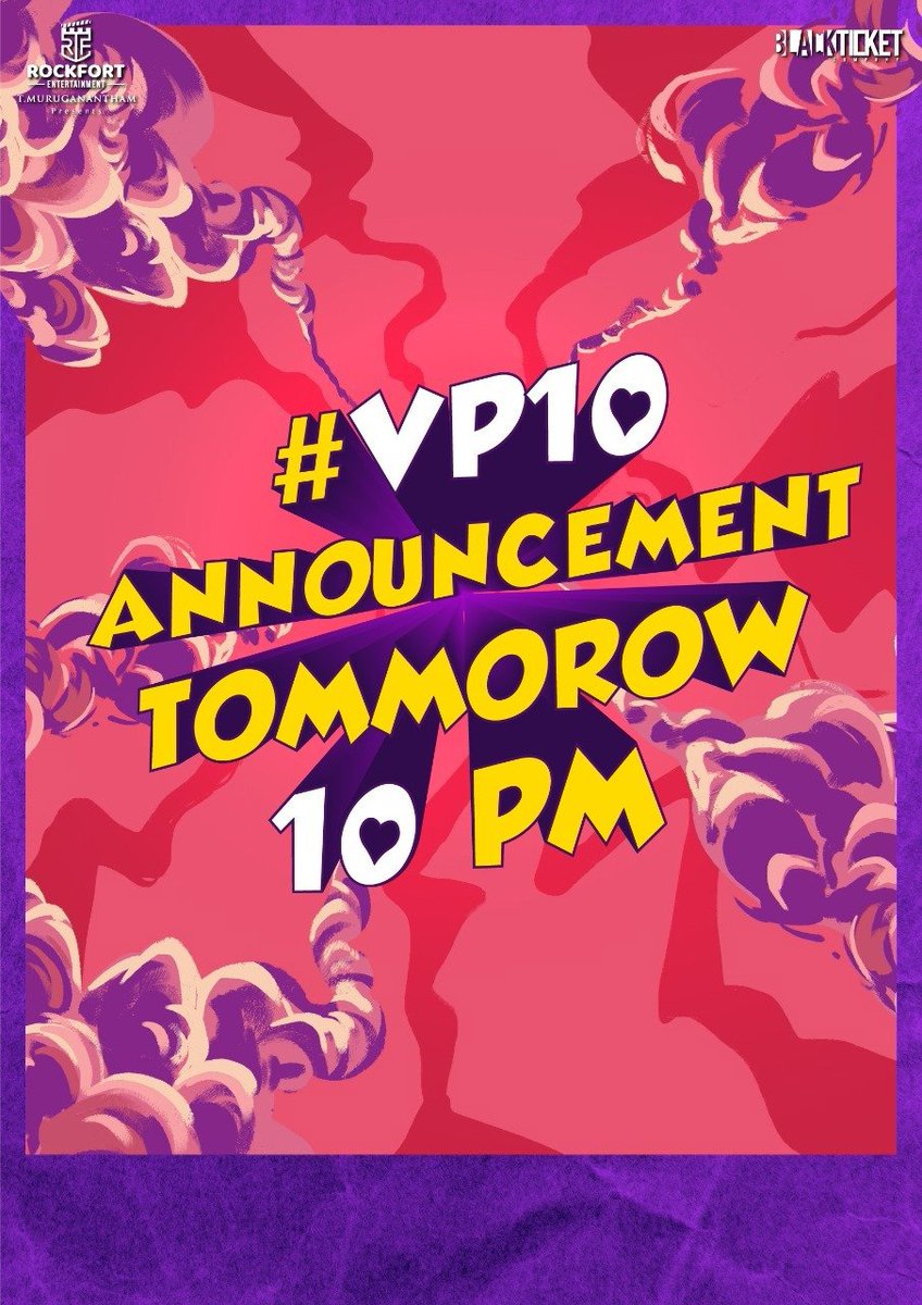 ADFX studio (@adfx_studio) on Twitter photo #VP10 Announcement Tomorrow 10 pm!
Stay tuned π
Publicity design : <a href="/adfx_studio/">ADFX studio</a>
Happy to be associated with <a href="/vp_offl/">venkat prabhu</a>
Sir once again πβ₯οΈ #VP10 Announcement Tomorrow 10 pm!
Stay tuned π
Publicity design : <a href="/adfx_studio/">ADFX studio</a>
Happy to be associated with <a href="/vp_offl/">venkat prabhu</a>
Sir once again πβ₯οΈ