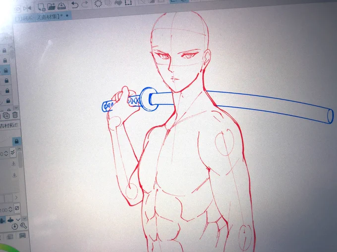 【刀剣ポーズの線画素材集】を
ただいま制作中です📖✨

刀をもつポーズがデッサンできない💦

剣で戦うイラストを手軽に描きたい‼️

って人のための
『最強の作画時短アイテム⏰』になるような線画素材集📙にできればと思います!!

来月あたり完成予定です。 