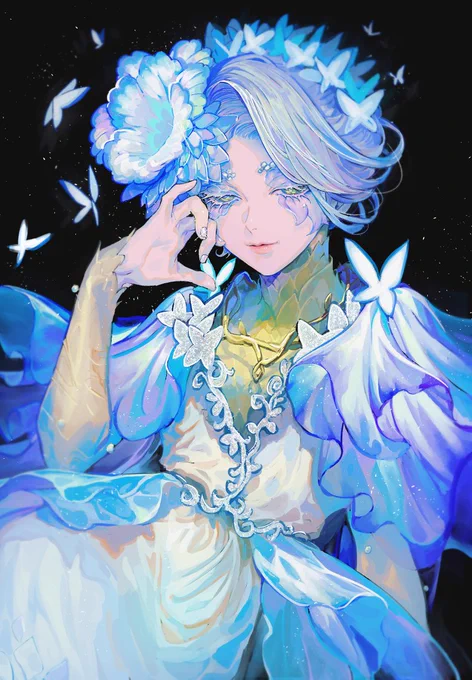 🦋ちょこちゃんの新衣装めっちゃ綺麗ですね🦋
(細部多分違うと思います) 