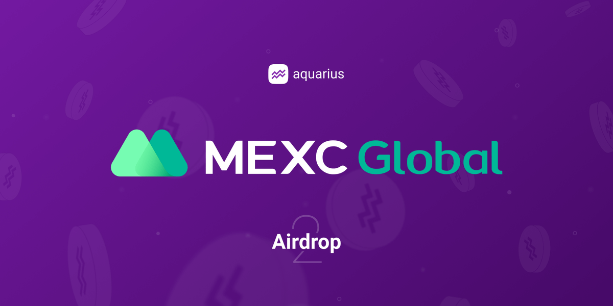 AquariusDeFi's tweet photo. Another exchange is supporting the $AQUA airdrop! ♒️ 

Thank you @MEXC_Global, for joining the campaign. https://t.co/e5lvcwDYKu