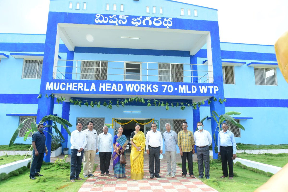 mb_telangana's tweet photo. Secretary to Honb’le CM &amp; Secretary to #MissionBhagiratha Smita Sabharwal madam visited 70 MLD Water Treatment Plant at Mucherla on 13.01.2022 and reviewed water supply situation.

@SmitaSabharwal @DayakarRao2019 https://t.co/N4JJBaAixR