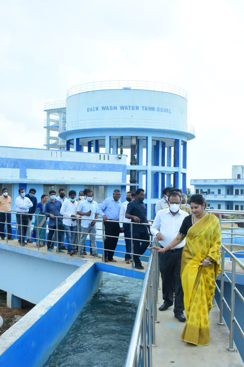 mb_telangana's tweet photo. Secretary to Honb’le CM &amp; Secretary to #MissionBhagiratha Smita Sabharwal madam visited 70 MLD Water Treatment Plant at Mucherla on 13.01.2022 and reviewed water supply situation.

@SmitaSabharwal @DayakarRao2019 https://t.co/N4JJBaAixR
