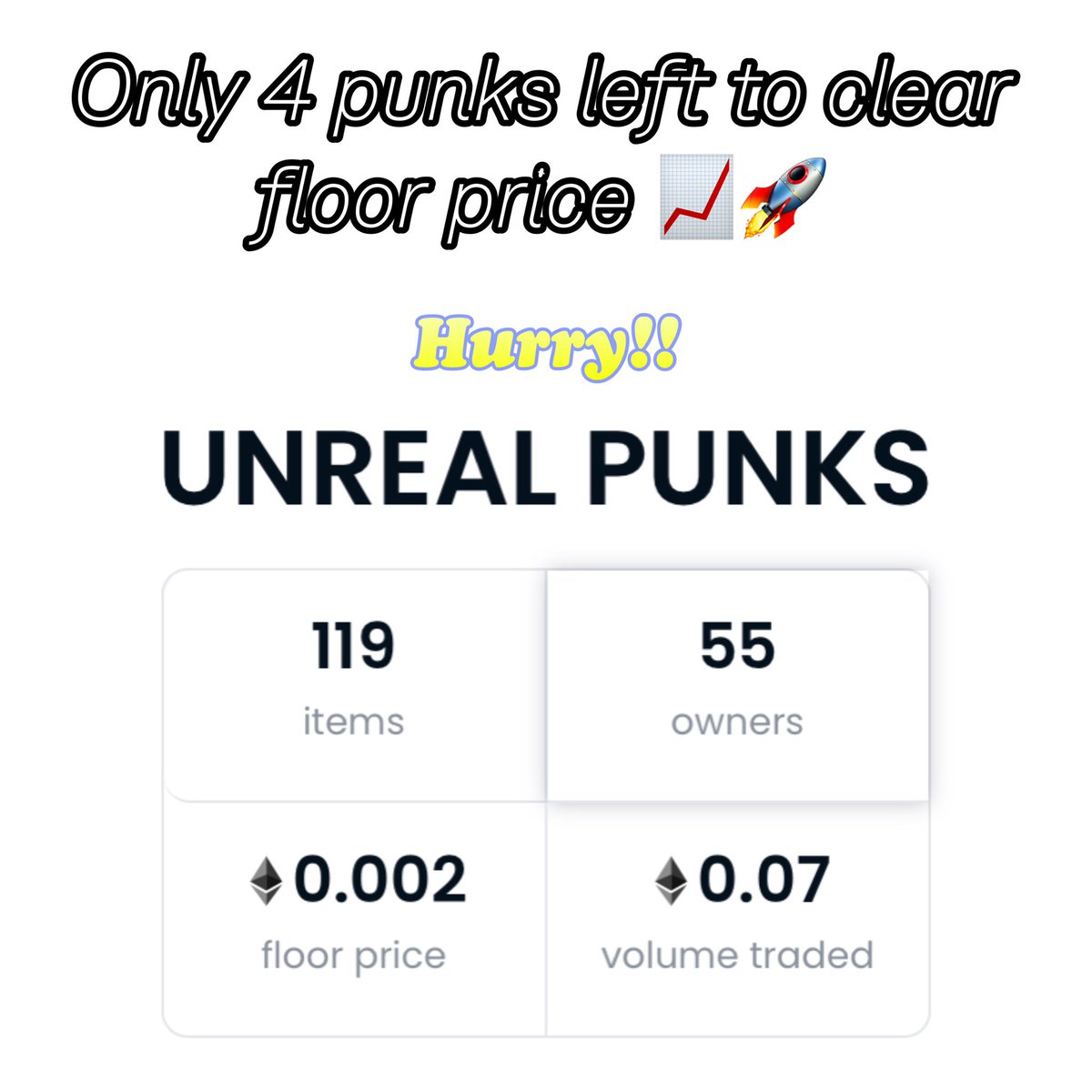 unreal_punks's tweet photo. Unreal punk 
listed @opensea 
💎1/1 
💎no gas fee.thanks to @0xPolygon 
💎 base price is so low[we’re in phase 1]
💎join now
👇🏻👇🏻👇🏻👇🏻👇🏻👇🏻👇🏻 

https://t.co/raolx9A5qJ

#NFTs #nft #NFTCommunity #nftcollector #nftcollectors #NFTGiveaway https://t.co/J0ug0VDsJL