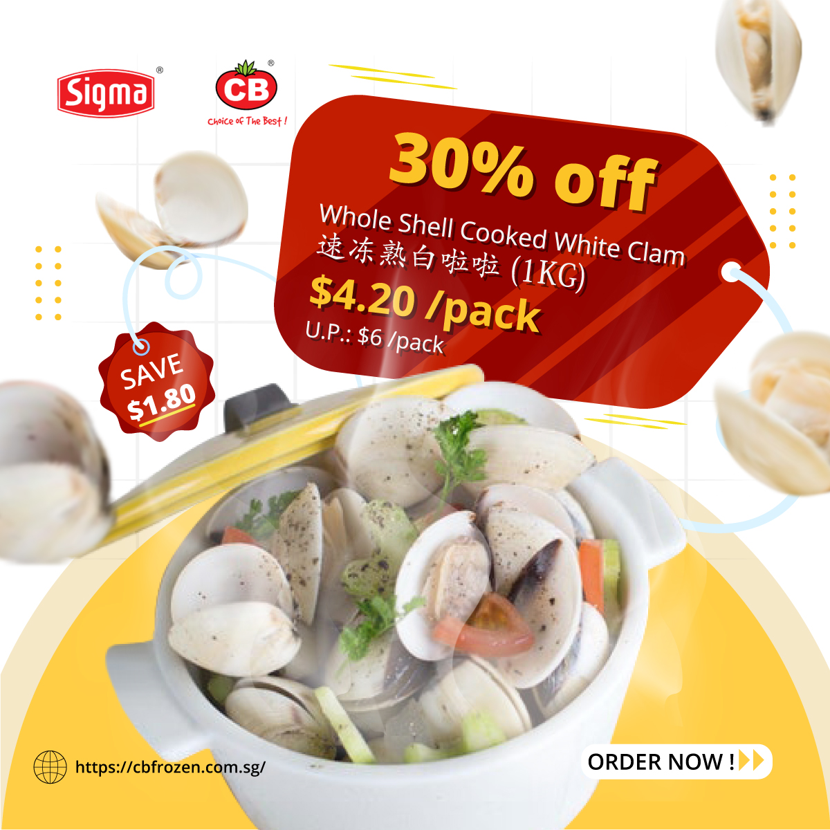 CBFrozen's tweet photo. Keep Calm and Have Clam!

Buy now: https://t.co/uxF6lQLmXA

#cny2022 #CNYpromotion #chinesenewyear2022 #promotion #onlinepromotion #membership #readytocook #readytoeat #readytoeatfood #ReadyToEatMeal #Abalone #frozenfood #gifts #healthyliving #healthyeating #clams #clamshell https://t.co/n7BafirJA2