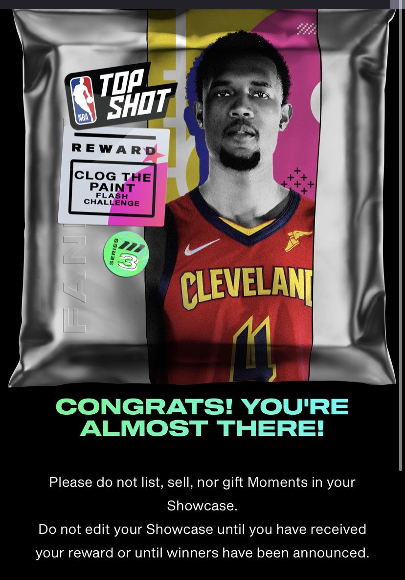 First ever metallic silver rookie reward? Let’s go!! Who completed it with me?#NBATopShotThis <a href="/evanmobley/">Evan Mobley</a>