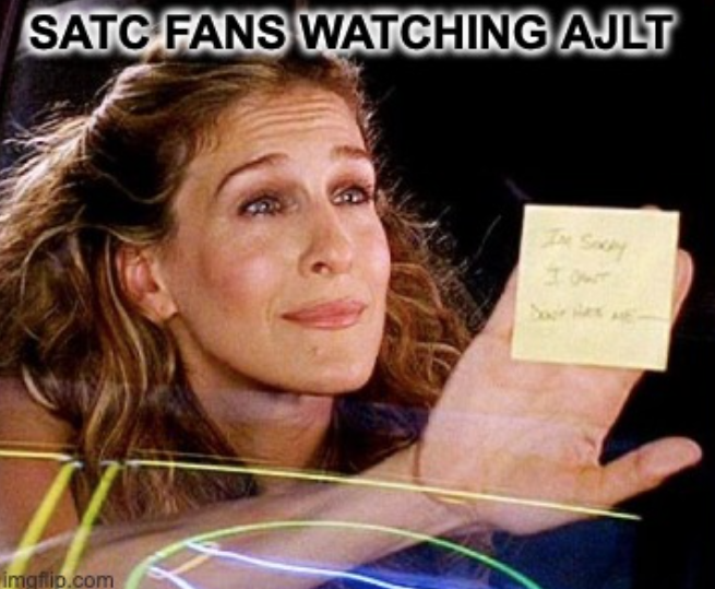 mz_locknload's tweet photo. Made a few memes for the steaming heap that is #AndJustLikeThat #AJLT https://t.co/zkr51FtuFE