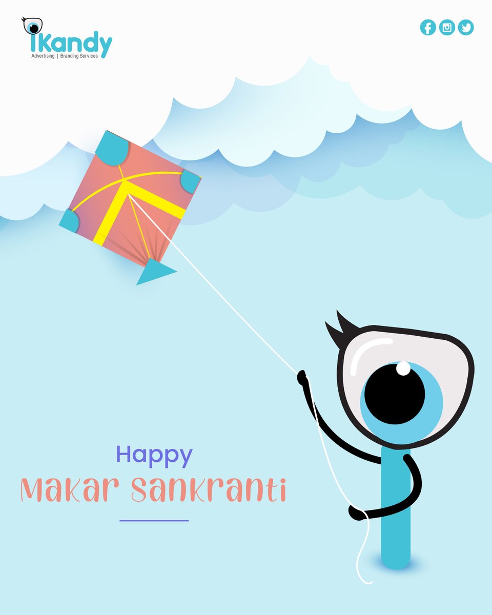 ikandy_in's tweet photo. Let's reign the sky with our Kite tied with a Goal. Let the goal be winning in life!
Wishing everyone a very prosperous and safe Makar Sankranti!
#MakarSankranti #iKandy #SocialMediaMarketing #Branding #SocialMediaAdvertising #Nashik #Thane #Mumbai #Pune #Goa https://t.co/H3VQ9Qs21B
