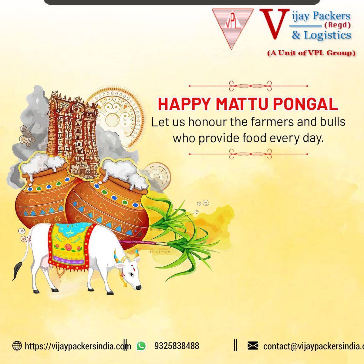 VijayMovers's tweet photo. Wish you a very #HappyPongal.Hope you celebrate this festival with a wide smile and happiness in your heart. https://t.co/PyeLW2knmY