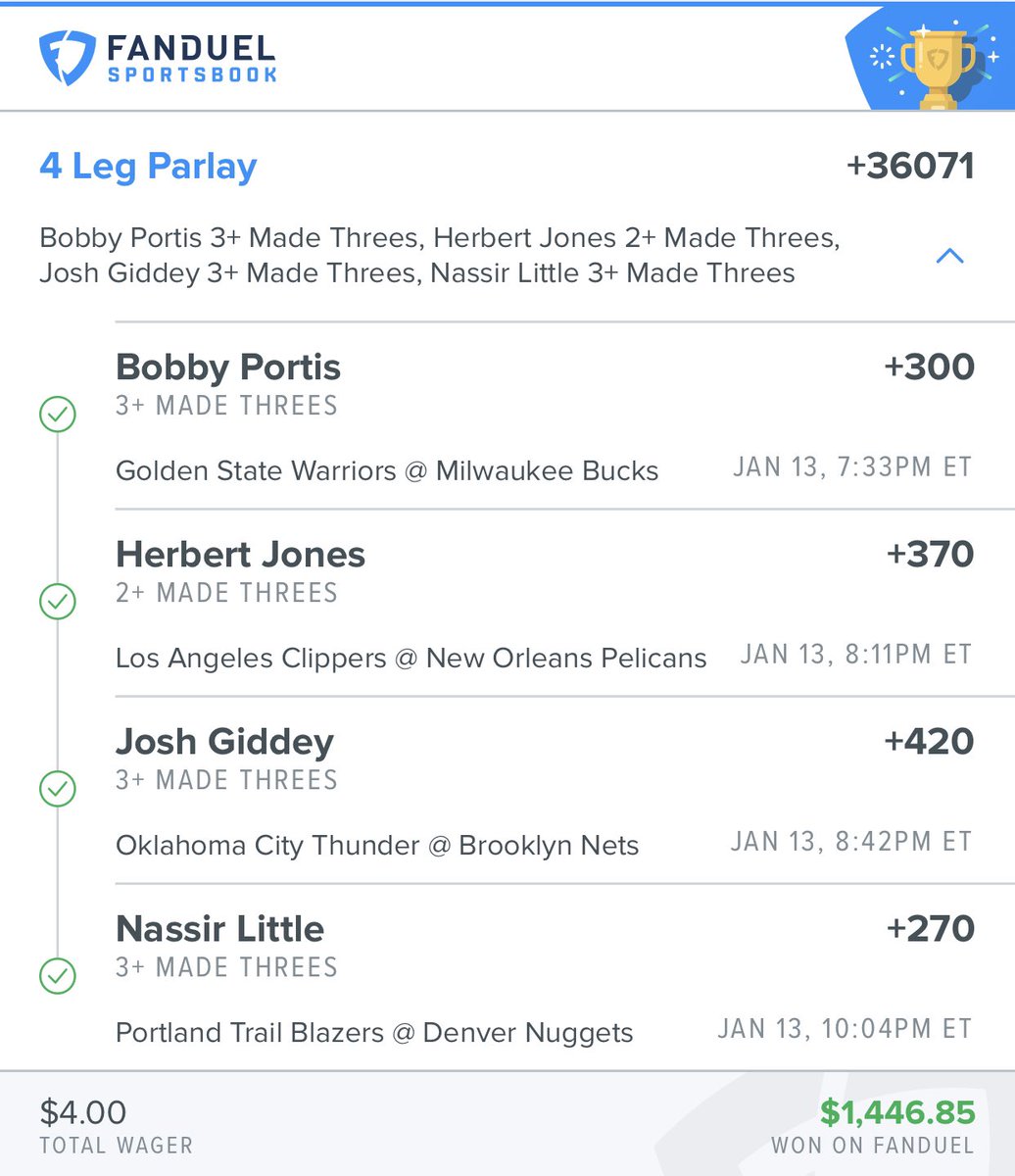 3jayen1's tweet photo. Thank you for your insights @XXXMEEZY regarding some of the legs on the tickets I cooked up. $9 > 5K+ Appreciate you and your discord greatly bro! LFG!!! https://t.co/Fq4wlgyHcA