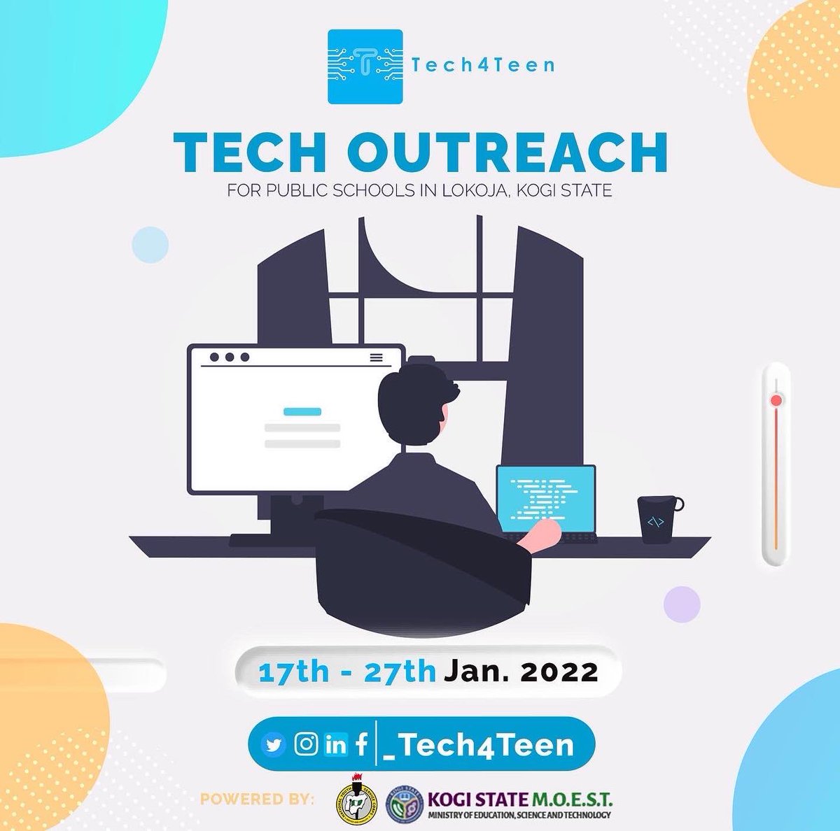 AdedejiOshinojo's tweet photo. I will be working with the @_Tech4Teen  team and Ministry of Education, Science &amp; Technology, Kogi State to carry out my @officialnyscng  personal community project in public schools in Lokoja. 

#TechAwareness
#TechOutreach
#TechmeetsTeen
#Tech4Teen
#NYSCCDSPROJECT https://t.co/q0BaYHPJiz