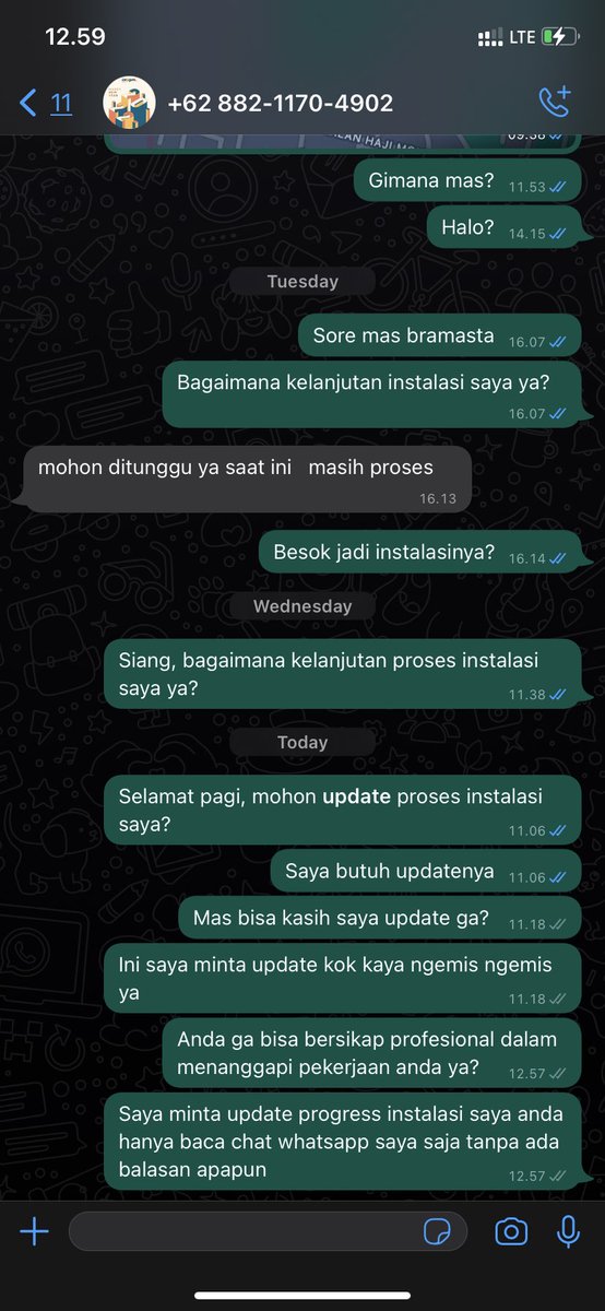 rainnerius's tweet photo. Ini ya attitudenya sales onlinenya @oxygenidhome ?? Ditanya update progress instalasi cuma dibaca doank?? Pas awal suruh bayar aja ditelponin suruh bayar cepet cepet, pas udah dibayar malah after servicenya kek ngemis gw minta updatenya! Gimana nih woy @oxygenidhome https://t.co/PWke4CnwOx