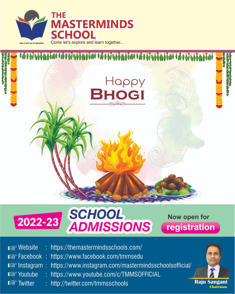 sircillamms's tweet photo. HAPPY BHOGI TO ALL https://t.co/B1atgVkOqZ