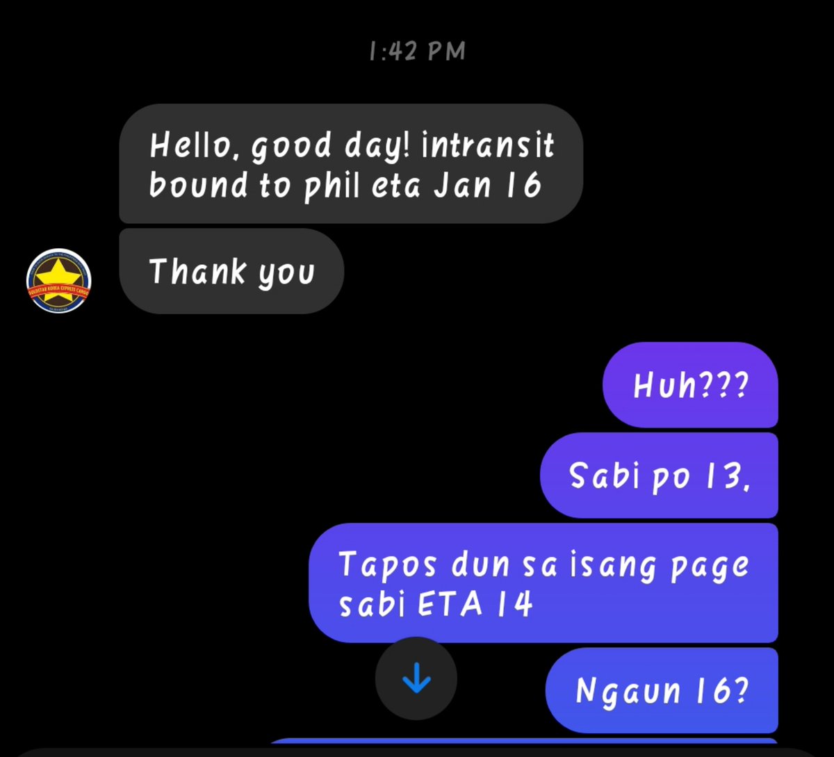 YourMerchPH_'s tweet photo. #YourMerchPHUpdates
BOX 3
- so nag karoon po ng pagbabago, na dapat January 13 / 14 arrival nia sa manila port. nagkaroon po ng delay sa korea, JANUARY 16
na po ETA nia sa Manila Port.
BOX 4
- naka line up na po for pickup :)
Pasensya na po sa delay ππ https://t.co/HHH04mlOSo
