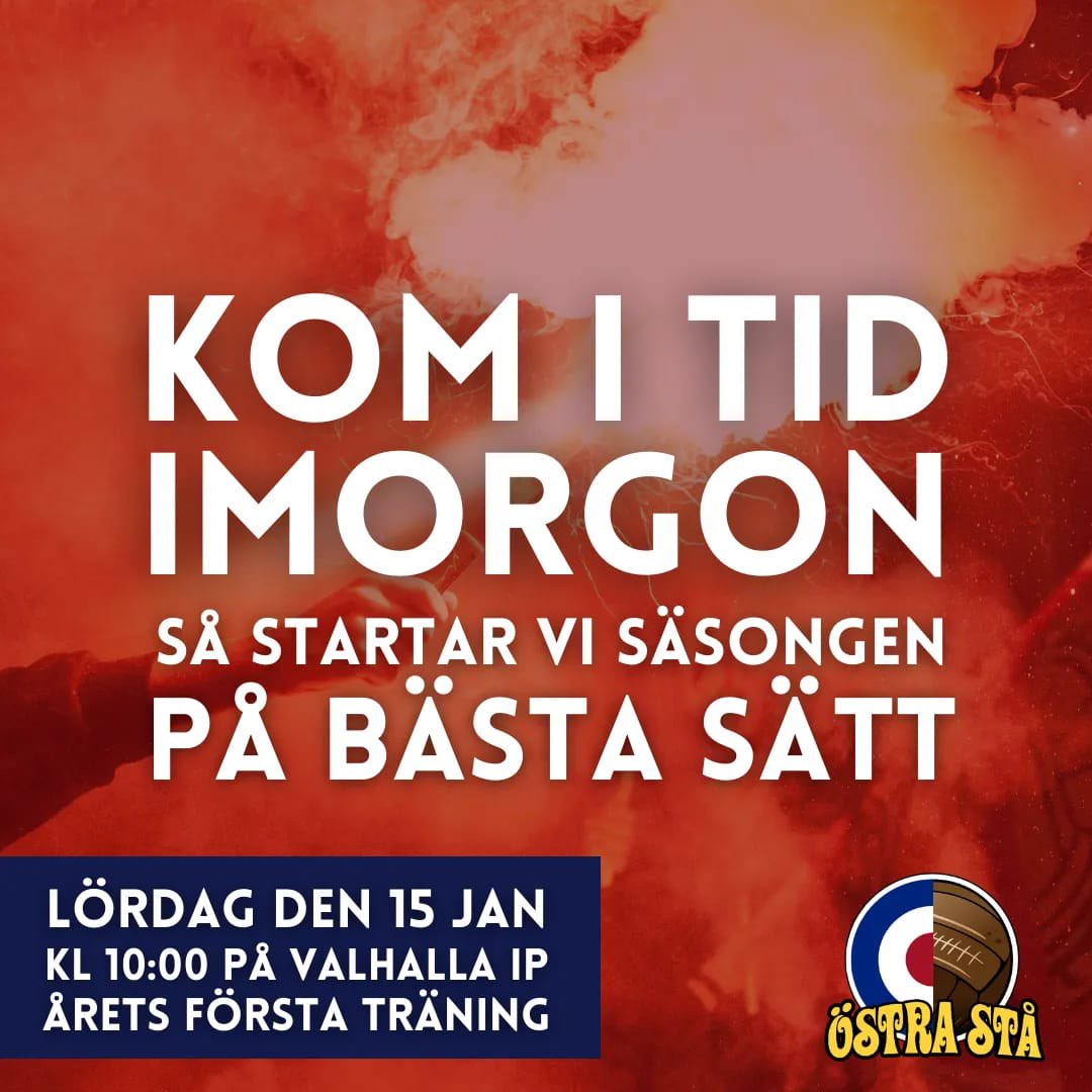 Ses på ståplats senast 09:45 för att ge ÖIS en glödandet start på året!