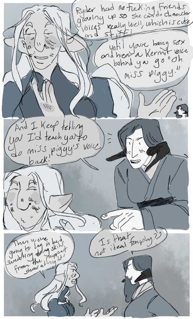 also why are my only two drawings of ysayle x ryder them quoting tumblr posts of people fighting im gonna scream