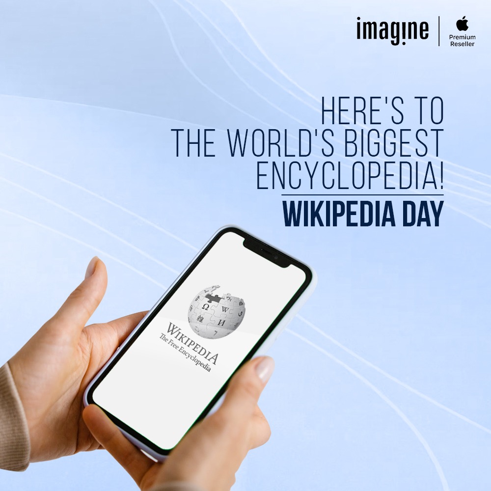 imaginebyample's tweet photo. Here's to the world's biggest encyclopedia and our go-to source of information!
#WikipediaDay

#Imagine #Apple #PremiumReseller #KeepImagining https://t.co/LHhzzrmHLp