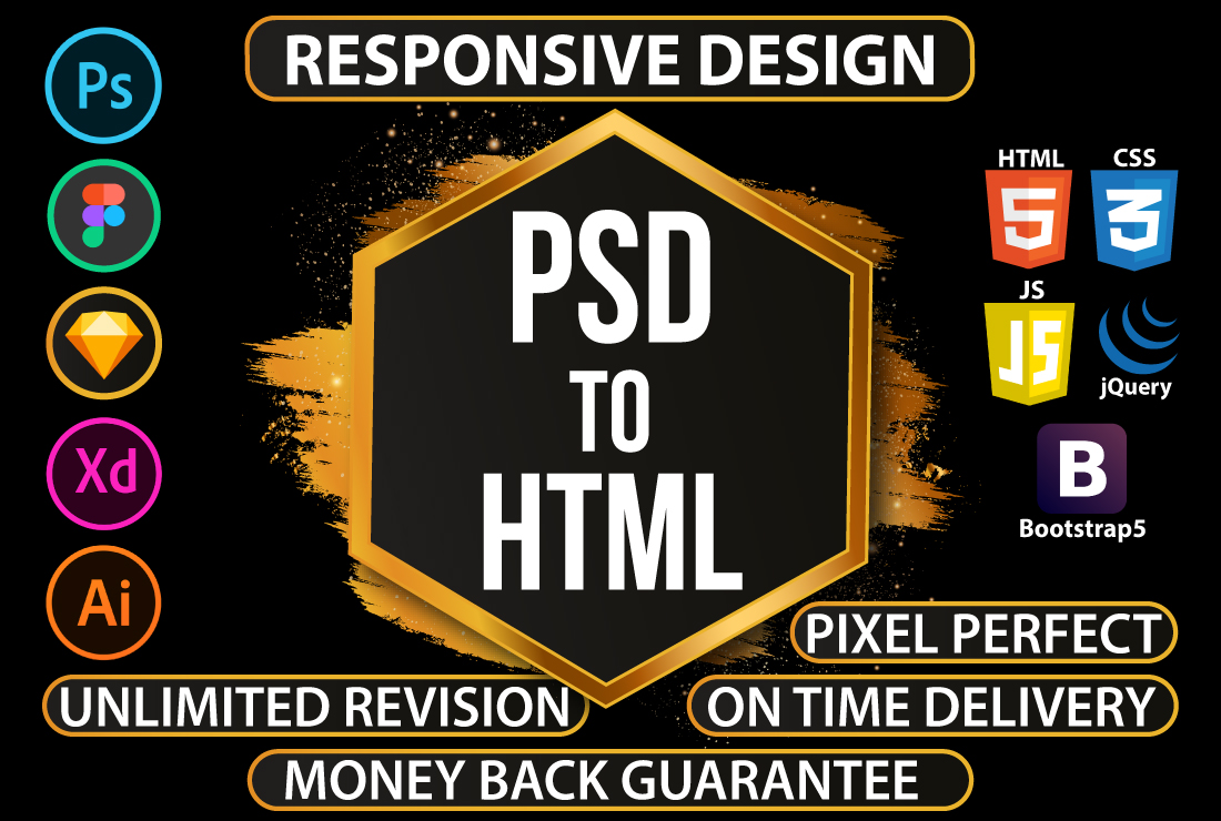 sudiptamrong's tweet image. Check out my Gig on Fiverr: 
I will convert PSD to HTML, figma to HTML CSS bootstrap responsive website
Gig link: fiverr.com/share/mQ6BZx

#psdtohtml #figmatohtml #xdtohtml #sketchtohtml #bootstrap #responsivewebdesign #webdesigner