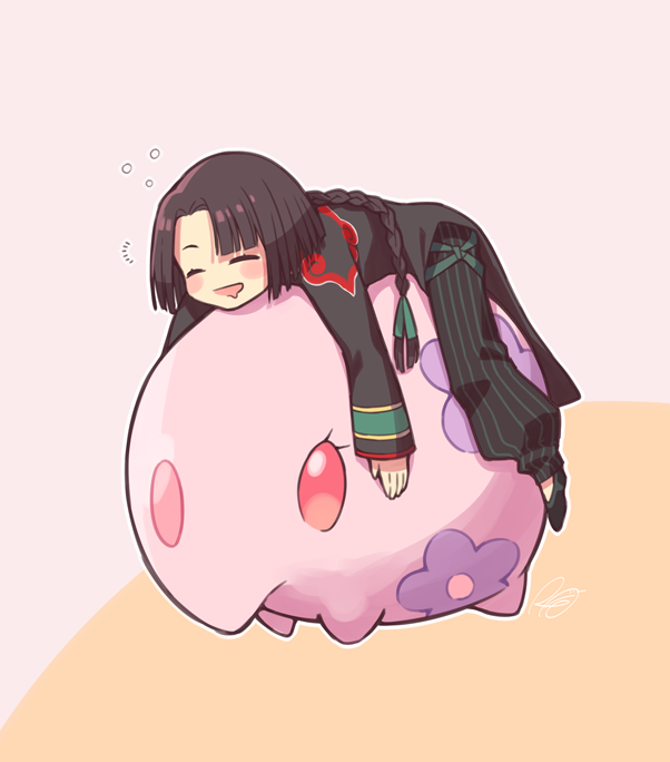 「……おや?
しふそうくんの ようすが……     ▽ 」|けぴのイラスト