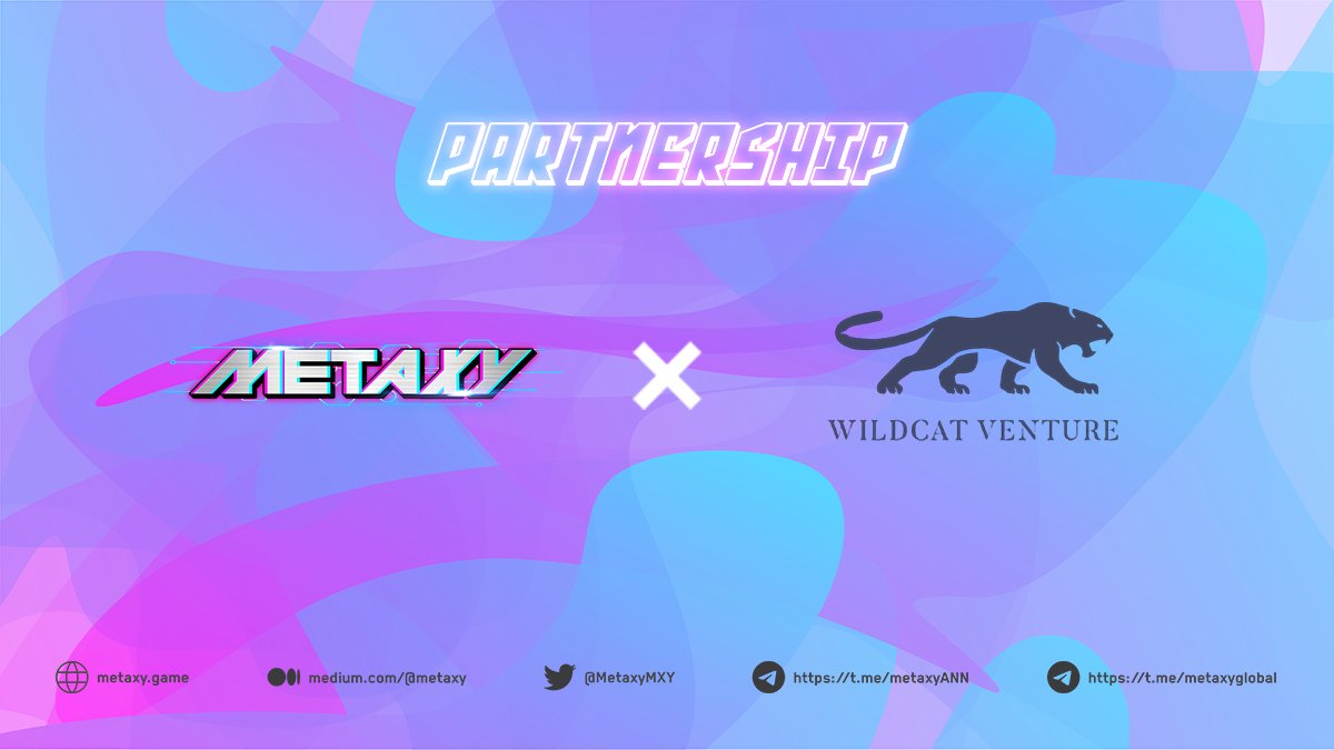 MetaxyMXY's tweet photo. ✨ Metaxy joins hands with @wildcatventure7 in a strategic partnership ✨

🎉 Becoming Metaxy’s official partner, Wildcat Venture will professionally and responsibly provide the Metaxy team with investment funds and substantial resources to draw up effective marketing strategies. https://t.co/EZL396hxDs
